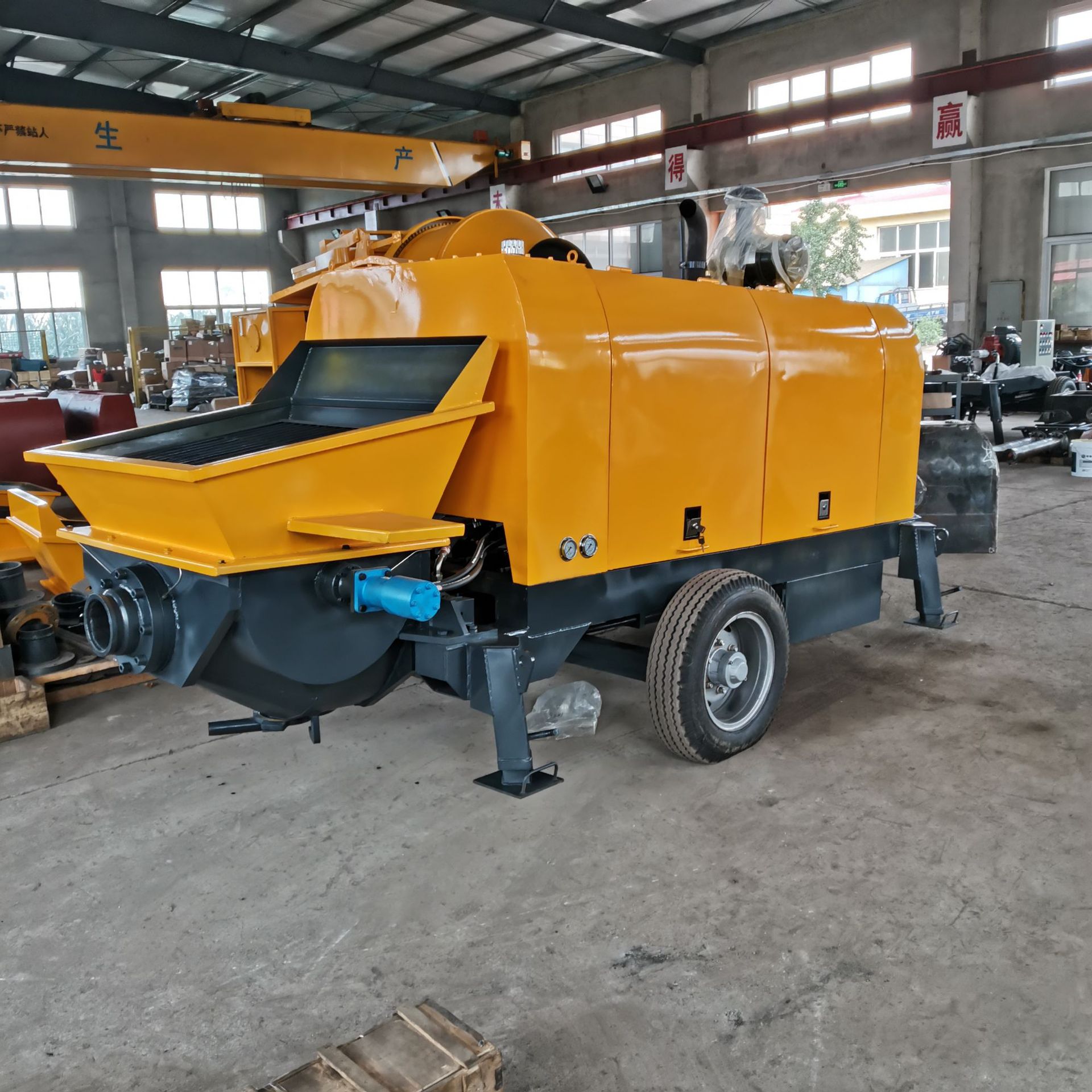 新赛机械制造混凝土泵 混凝土泵机 混凝土输送泵 40泵 柴油机拖泵