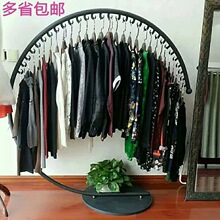 祖轩服装店展示架衣架落地女装中岛货架铁艺衣服架子服装架挂衣侧