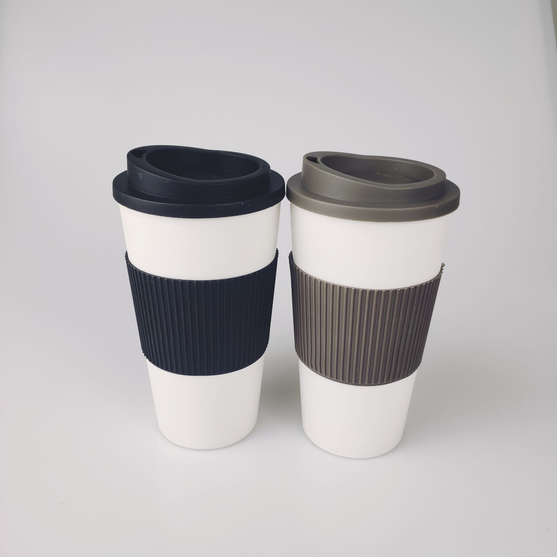 塑料杯双层pp材质咖啡杯