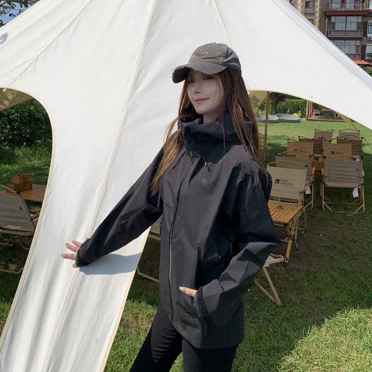 贝塔lt鸟家硬壳冲锋衣男女款户外通勤防风防水休闲连帽外套8231