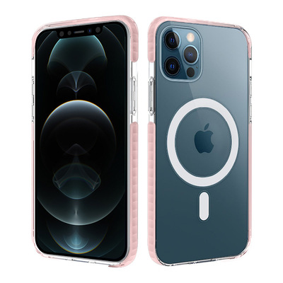 适用iphone12双色手机壳磁吸苹果12magsafe case无线充电壳