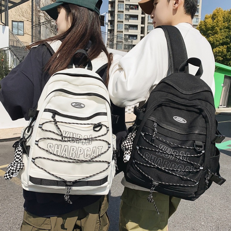 Student Schoolbag Trendy New Casual Men and Women Couple Travel Backpack Junior High School Student Backpack One Piece Dropshipping