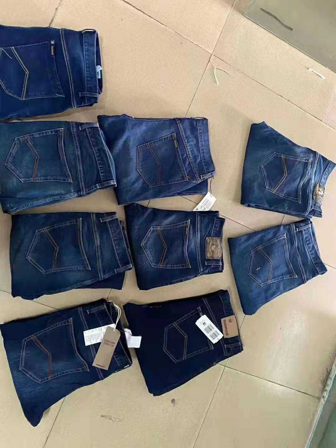 四季工厂品牌尾货牛仔长裤男批发外贸库存杂款男装牛仔裤清仓处理