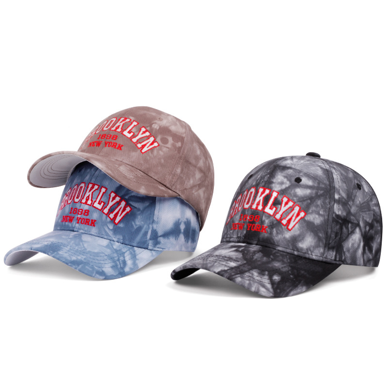 factory wholesale new embroidered letters brooklyn hat four seasons all-matching sun hat peaked cap