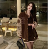 mlb coat girl spring and autumn 2023 new pattern junior middle school high school student ins thickening cotton-padded clothes Cotton