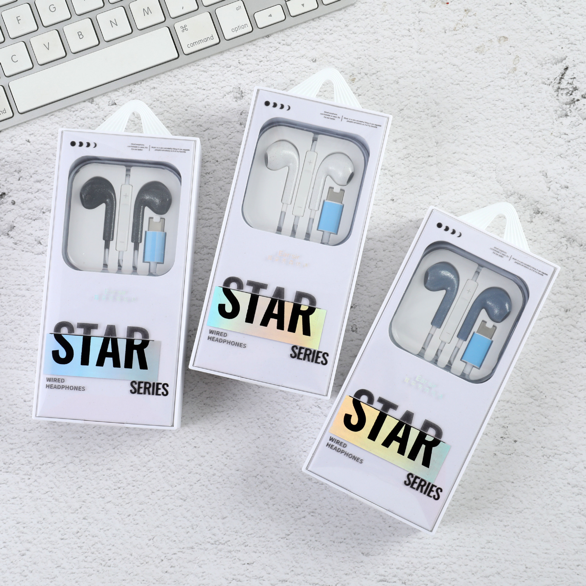 繁星系列有线小耳机数字解码tpc接口全兼容带唛线控a127-阿里巴巴