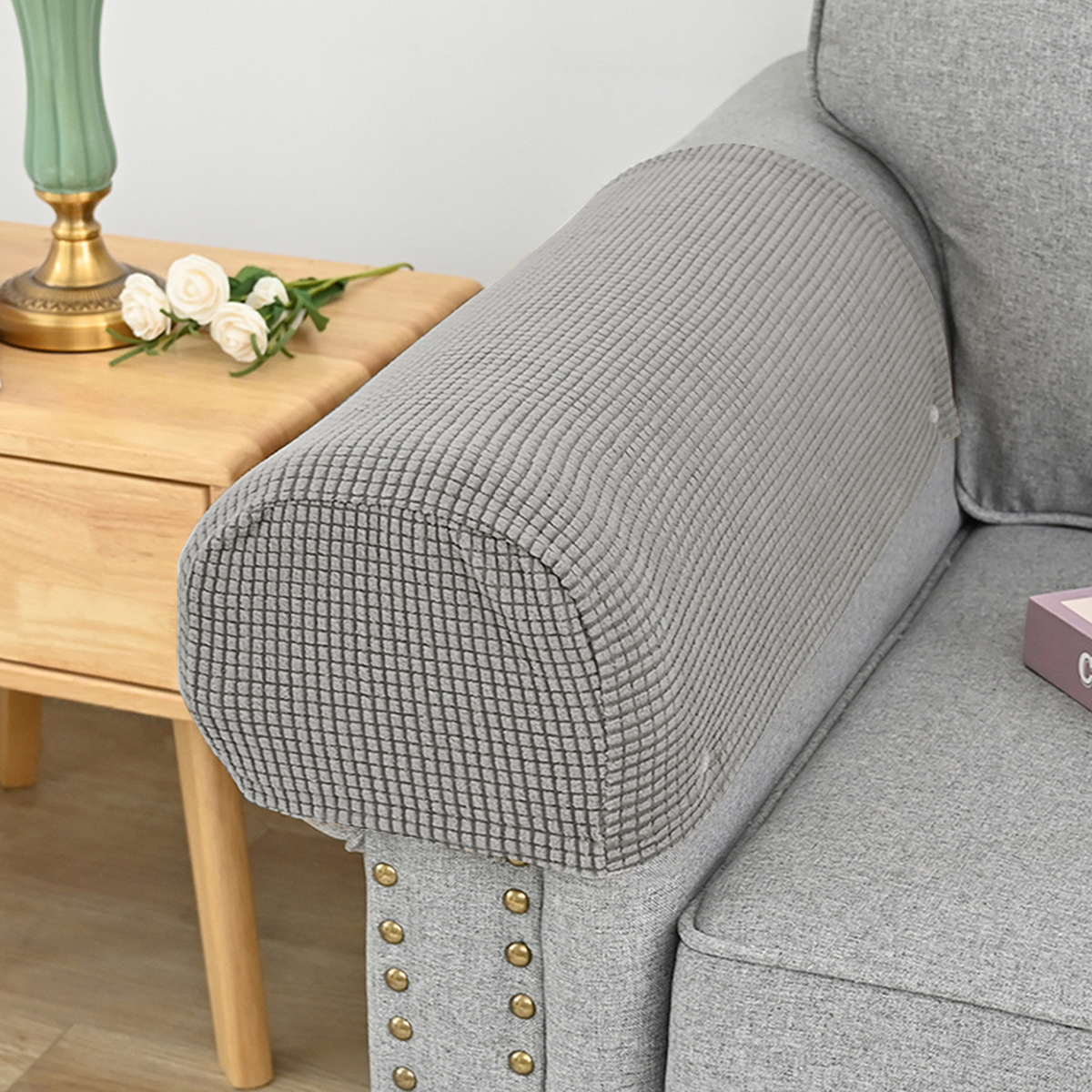 2022新品弹力摇粒绒沙发扶手套扶手套保护套罩沙发套可拆洗