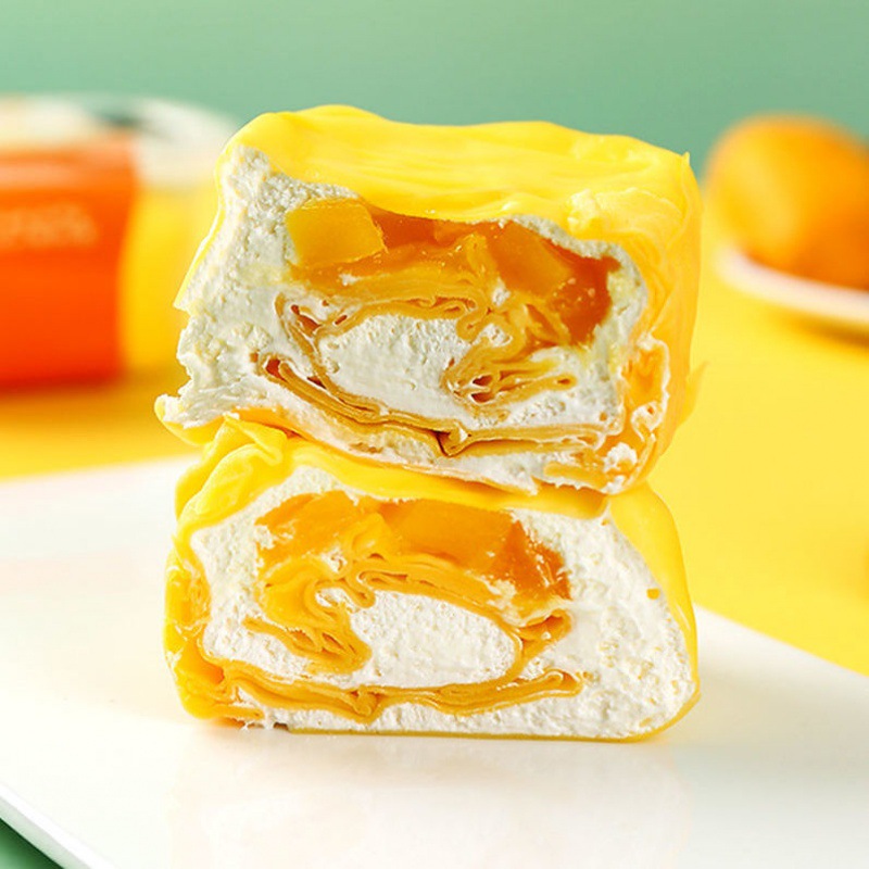 福宁毛巾卷蛋糕g网红爆浆奶油甜品零食榴莲千层手工慕斯甜点