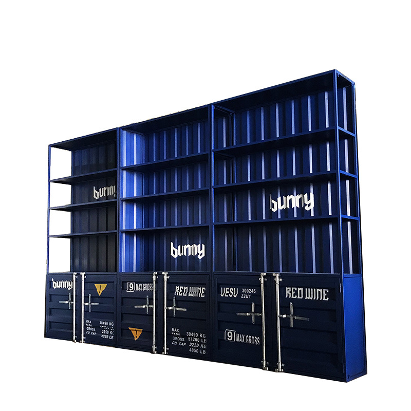 手办展示柜商用陈列柜产品货柜展示台置物架工业风样品货架展示架