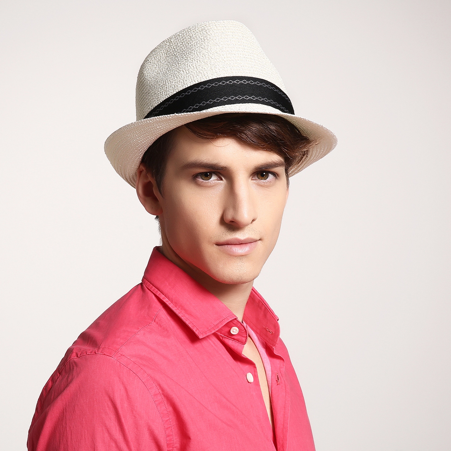 灵珑亚马逊专供高大制帽男士小礼帽春夏户外遮阳爵士帽草帽沙滩帽