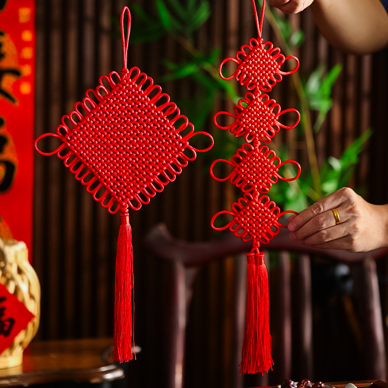 new year decorations chinese knot pendant 2025 snake year chinese new year celebration joyous ornaments spring festival home atmosphere scene layout