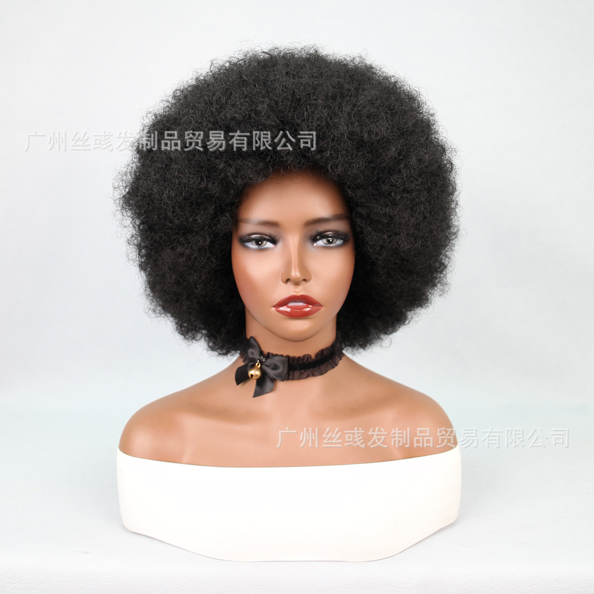 外贸跨境欧美假发wigs女短发短卷发非洲小卷afro爆炸头-阿里巴巴