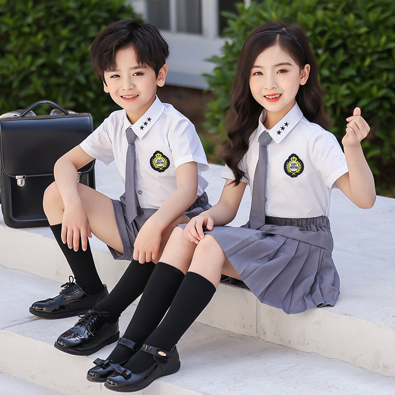 小学生班服套装英伦风校服夏装幼儿园园服儿童毕业服拍照演出服潮