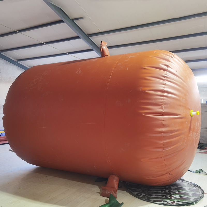 红泥沼气池pvc材质家用农业养殖场沼气池罐 可折叠软体沼气池供应