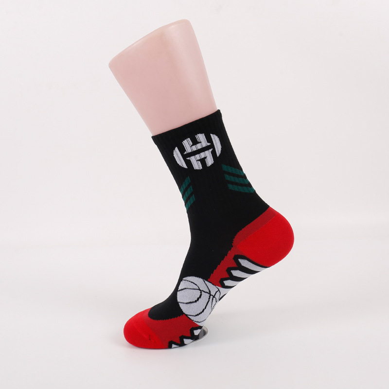 Long Socks Men's Trendy Street European Hip Hop off Tube Socks Trendy Socks High White Socks Sports Basketball Socks