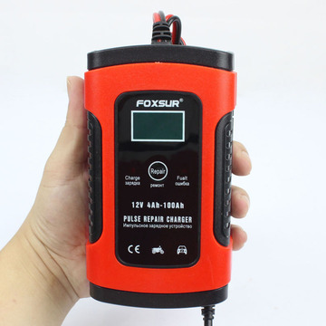 12v6a摩托车汽车电瓶充电器充电机全智能通用修复型铅酸蓄充电器