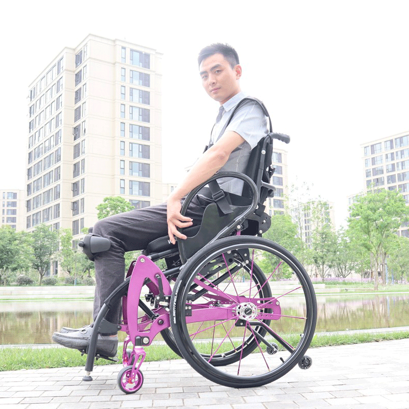 威之群8810手动站立轮椅儿童运动型可折叠轻便残疾人便携式