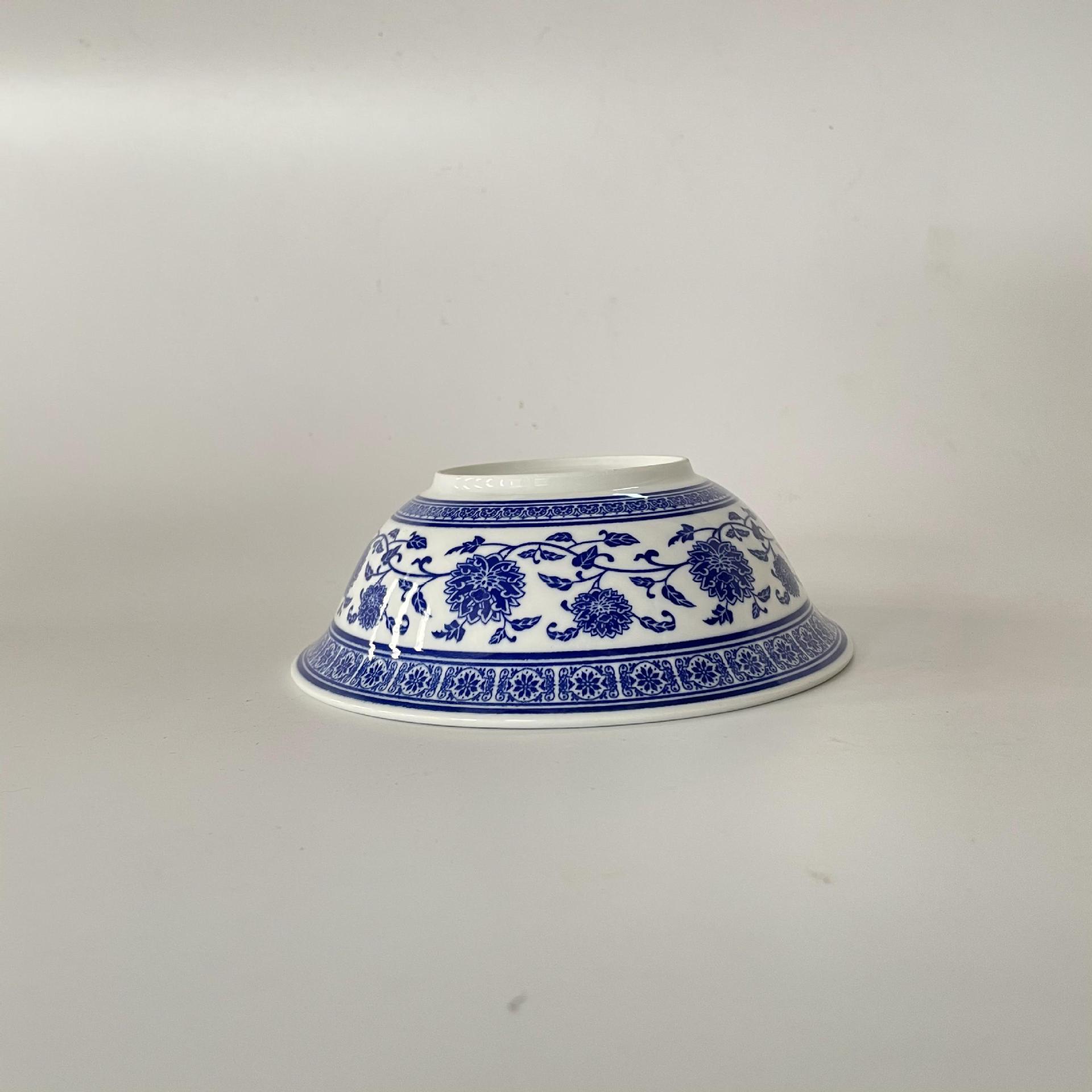 青花瓷手绘正德碗汤碗面碗菜碗扣肉碗米饭碗中式餐具酒店用品