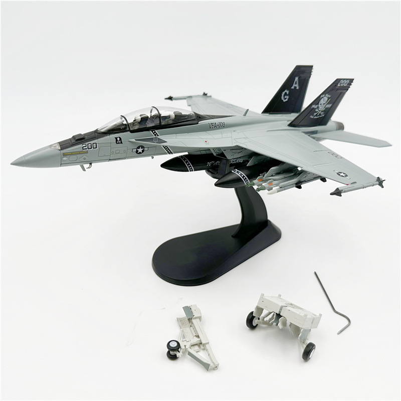 wltk1/72美军f/a-18f超级大黄蜂f18舰载飞机模型vf103海盗旗中队