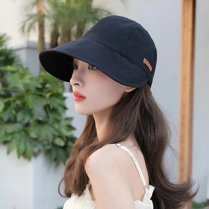 2024 new sun hat female tide visor peaked cap foldable uv protection factory direct supply source factory