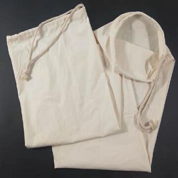 粉碎机棉布袋加厚磨面粉碾米机接料除尘口袋玉米饲料打粉防尘袋子