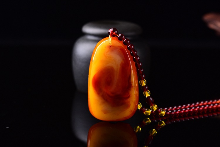 新品波罗的海焦糖色二老蜜蜡雄鹰展翅吊坠挂坠项链男女款吊坠