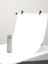 拍照背景布摄影背景纸静物拍摄道具白色PVC摄影板T型支架纯色纸黑