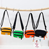 Korean children pack 2021 Spring new pattern girl The single shoulder bag lovely Solid canvas Inclined shoulder bag Mini Snack pack