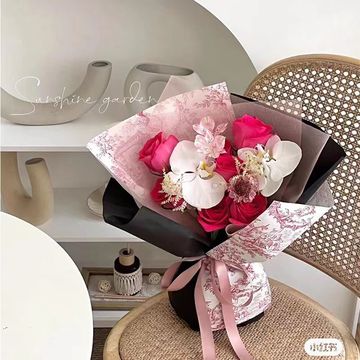 新欧式复古鲜花礼品包装纸繁华艺术纸牛皮纸花束礼物包花纸