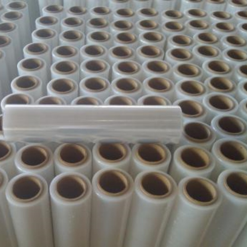 50cm Wide Packaging Stretch Film Self-Adhesive PE Stretch Film Stretch Film Transparent Industrial Stretch Hand Wrapping Film Stretch Film