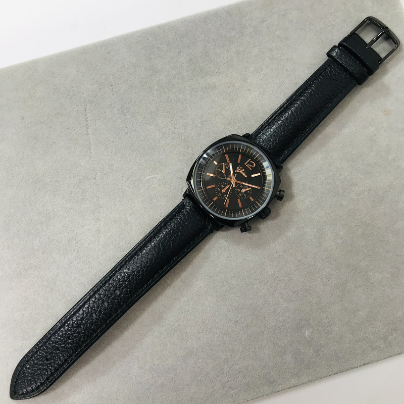 雅丹手表韩版大表盘3眼6针手表女士时尚潮流休闲网红高级感女表