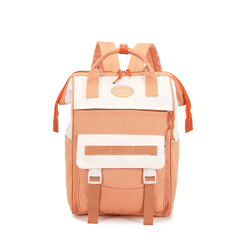 Schoolbag Female New Boys and Girls Portable Shoulder Crossbody Backpack Middle School Student Ins Simple Schoolbag