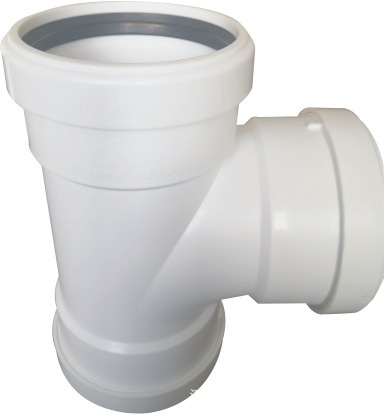 适用性广中泽压盖式柔性承插连接hdpe静音管 dn160三通小区排污水