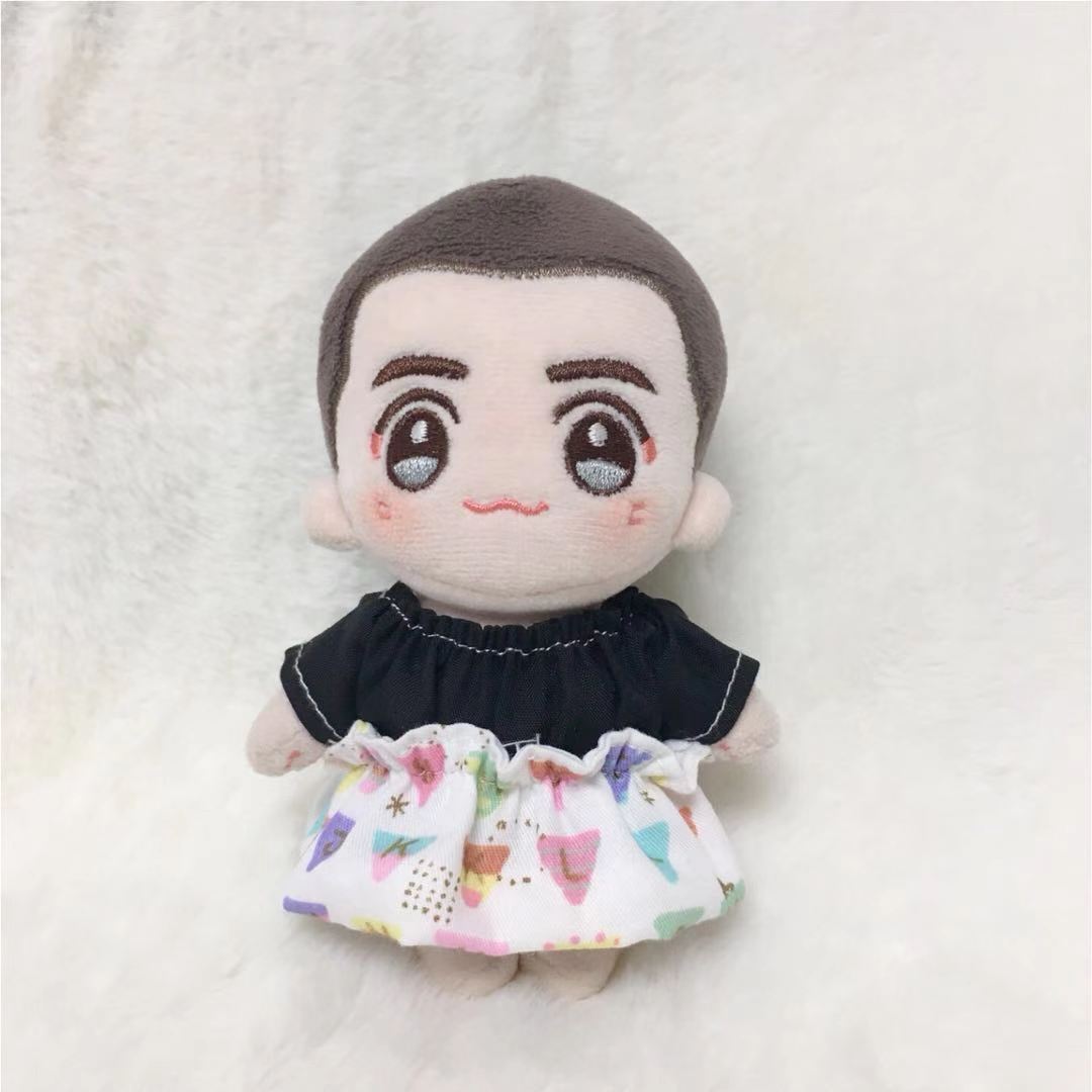 10cm正常体娃衣可爱蓬蓬裙两件套明星公仔适用玩偶衣服