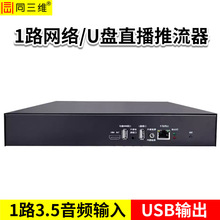 同三维TT806-1A  USB单路网络视频流/U盘采集卡直播推流器