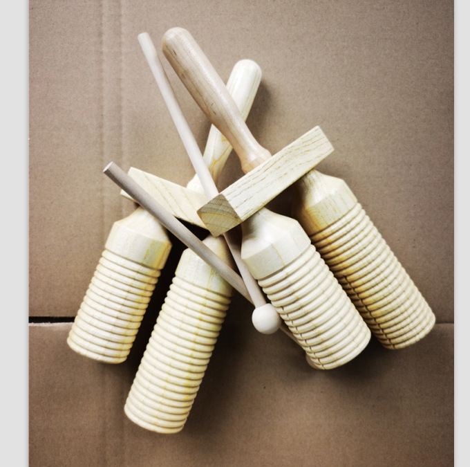 现货玩教具高低梆子 奥尔夫打击乐器 儿童早教玩具梆子