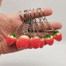 2.5CM莓钥匙扣包包挂件仿真水果树脂莓挂件包邮