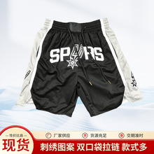 Spurs美式球衣马刺休闲夏季男女宽松复古篮球运动短裤潮牌球裤