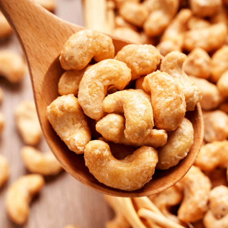 坚果买1送1新货炭烧腰果仁含罐500g250g炭烤腰果零食1斤2斤装