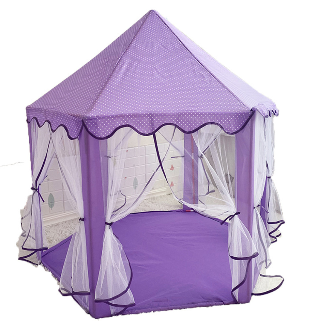 Children's Indoor Game Tent Hexagonal Princess Toy Tent Baby Gauze Anti-Mosquito Game House Factory Spot