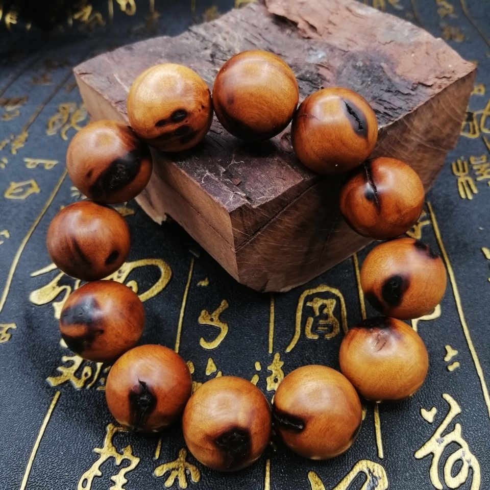 雷击木手串枣木手串招财转运念珠配饰男真品佛珠手链文玩手串