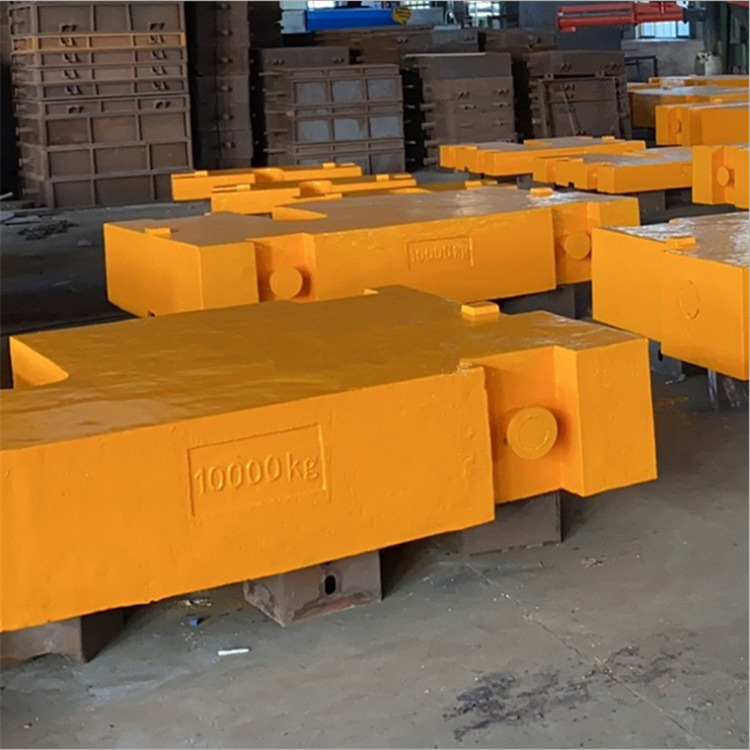 起重机配重砝码10t/10000kg 上海出口10吨砝码叉吊两用标准砝码