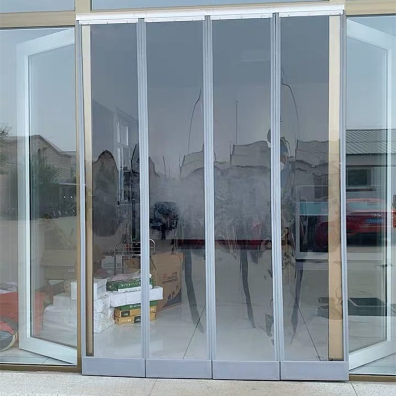 皮门帘透明软门帘磁性自吸透明空调挡风自粘蝇pvc家用商用外门帘