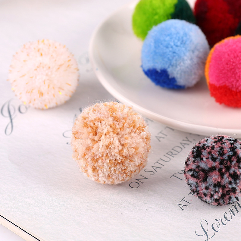 factory direct supply waxberry ball cashmere wool monochrome multi-color hair ball sample top do