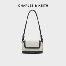 CHARLES&KEITH24夏新款CK2-20271345绳结式单肩腋下包斜挎帆布包