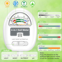 现货批发四合一土壤检测仪P403土壤湿度检测无需电池酸碱度光照肥