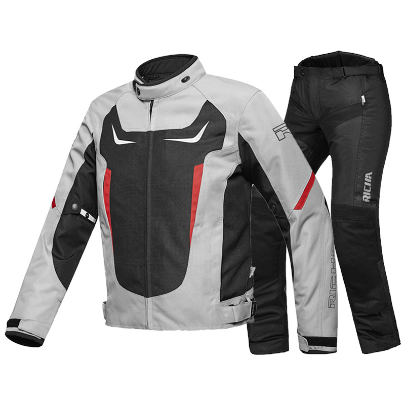 motoboy摩托车骑行服男冬季机车服套装女网眼透气防摔夹克赛车服