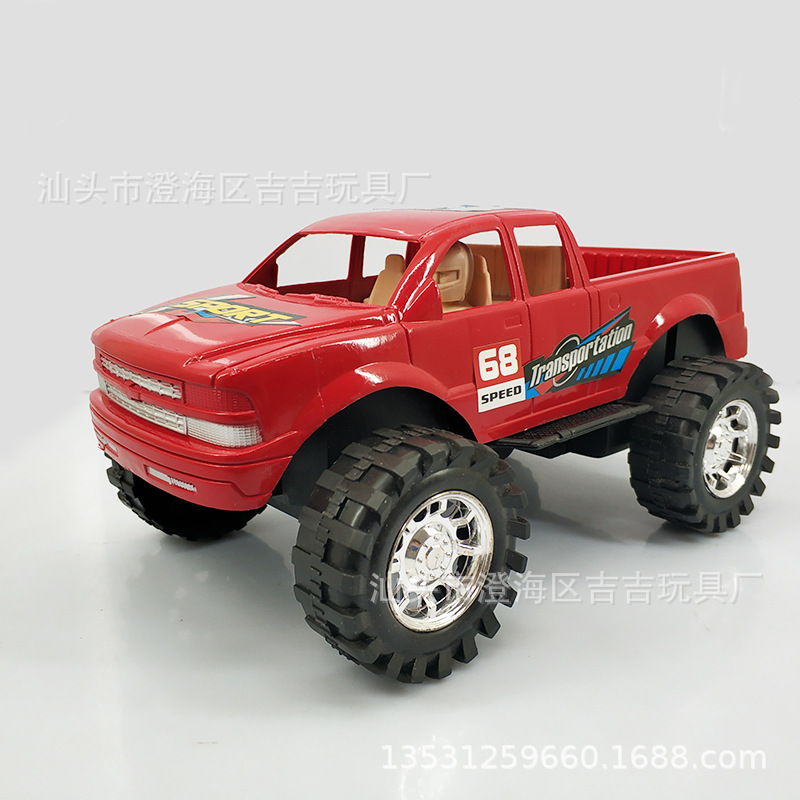 儿童玩具跑江湖地摊公园景区促销热卖套圈玩具车惯性皮卡越野车