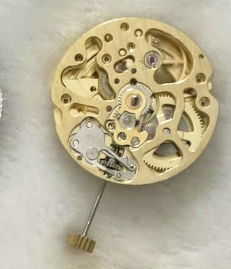 丹东统机机械机芯手动自动镂空单历机芯