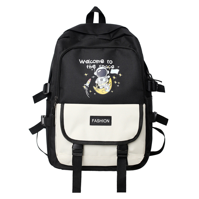 Large Capacity Women's Korean-Style Junior and Senior High School Student Men's and Women's Schoolbags 2023 Donier Astronaut Cute Computer Backpack